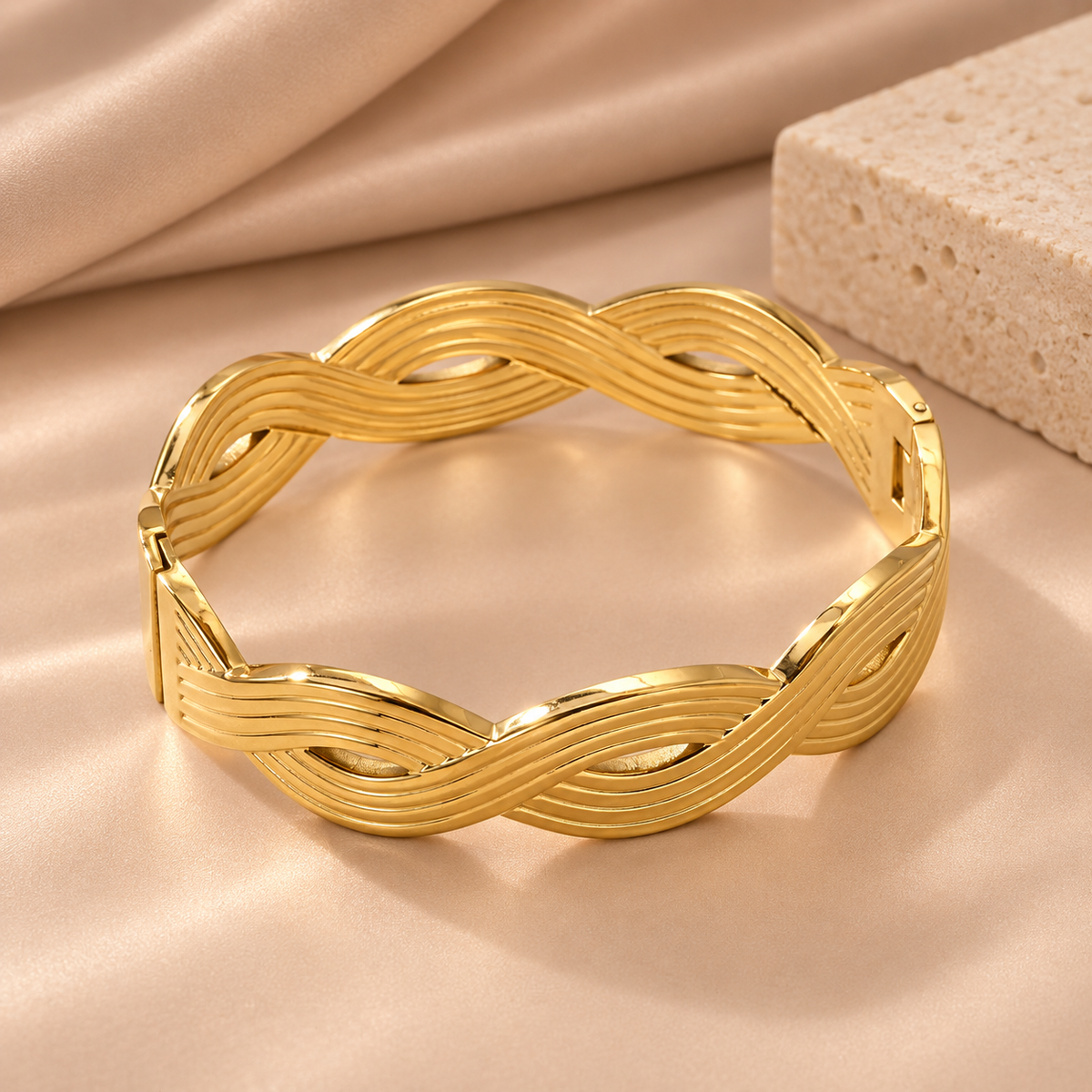 Twisted Wave Bangle