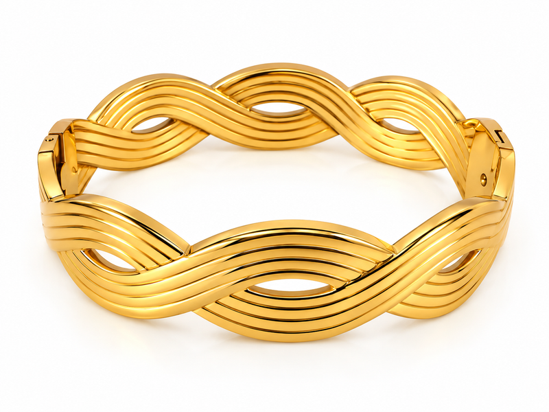 Twisted Wave Bangle