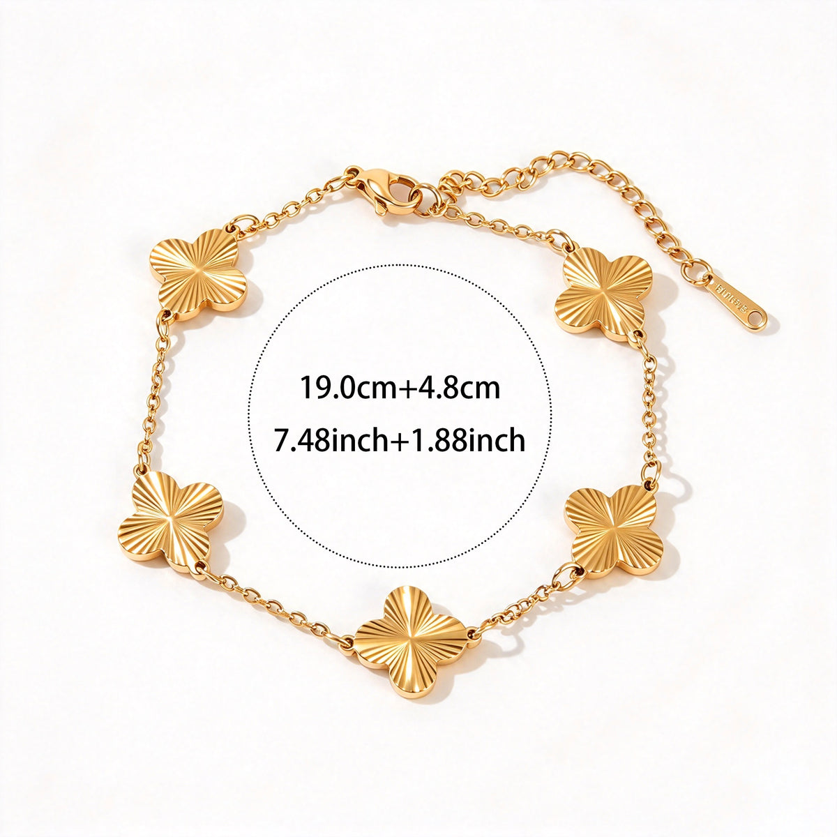 Golden Clover Bracelet ( PREORDER SHIPS END OF NOVEMBER )