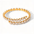 Twisted Slip On Gold Bracelet ( PREORDER SHIPS END OF NOVEMBER )