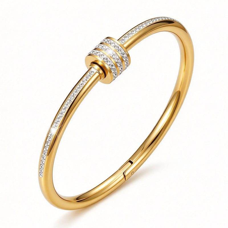 Gold & Silver Twist Bangle