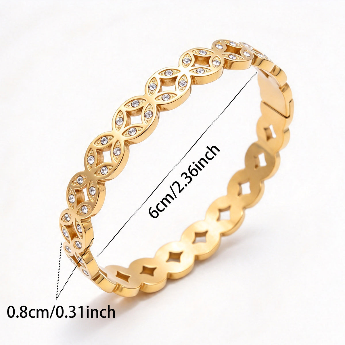 Golden Infinity Bangle ( PREORDER SHIPS NOVEMBER )
