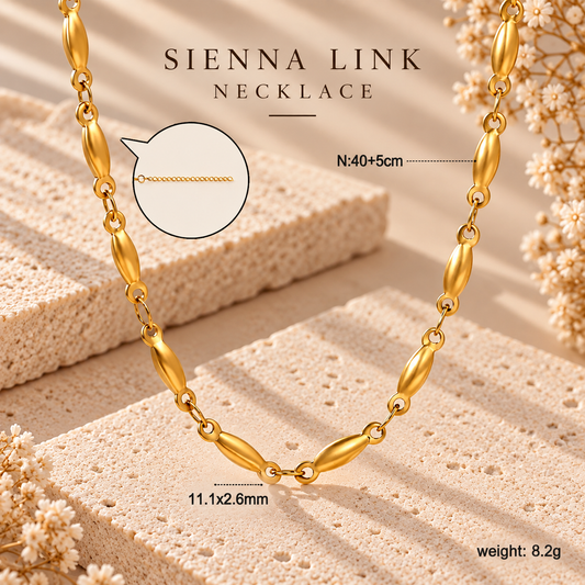 The Sienna Link Necklace & Bracelet Set