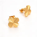 Gold Clover Earrings ( PREORDER SHIPS END OF NOVEMBER )
