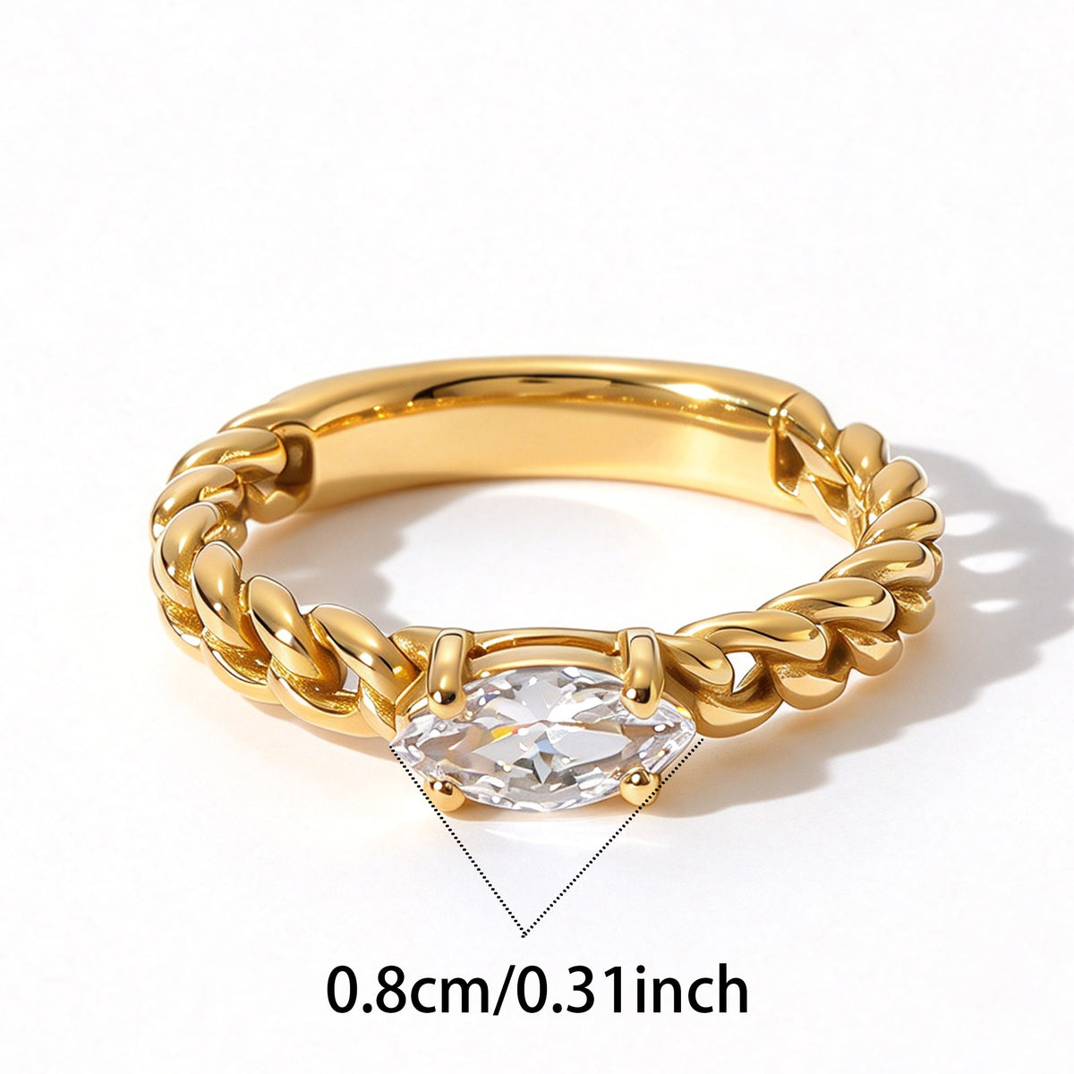 Gold Chain Style Ring