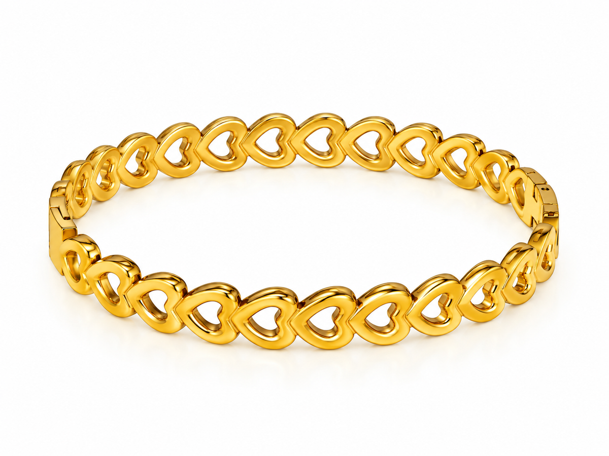 Golden Hearts Bracelet