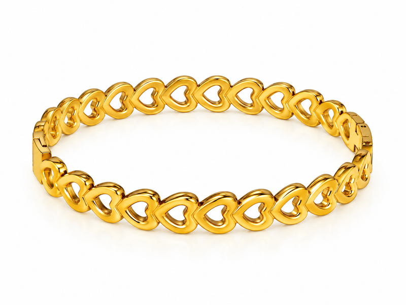 Golden Hearts Bracelet