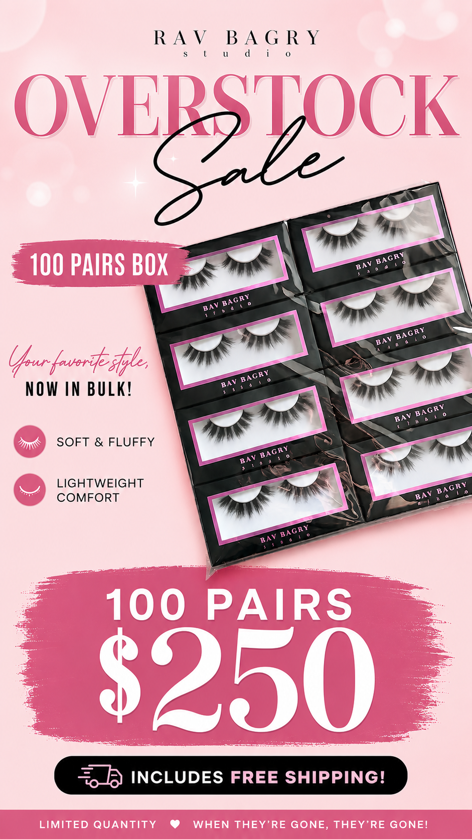 100 PAIRS GOT IT ALL LASHES