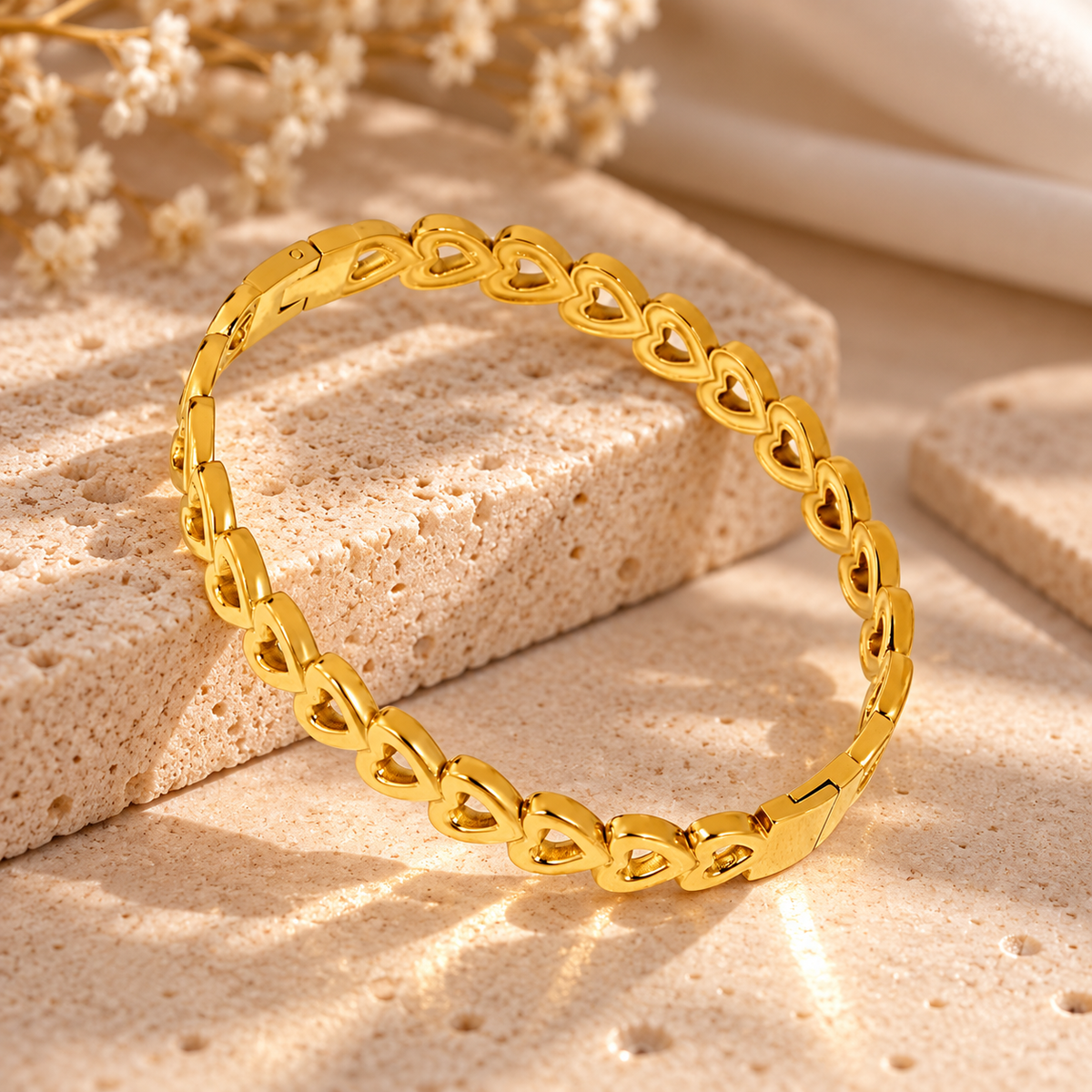 Golden Hearts Bracelet