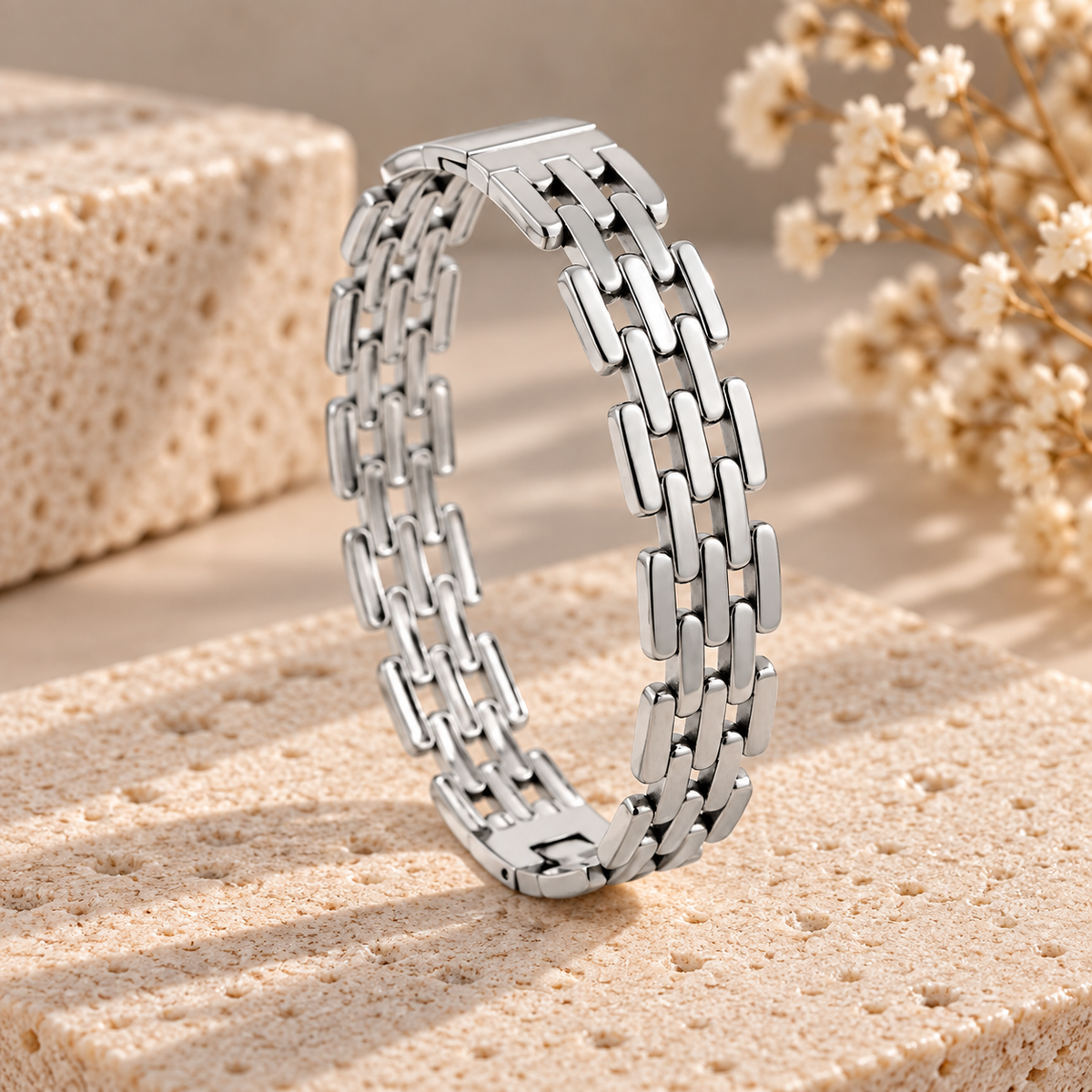 Silver Weave Bangle