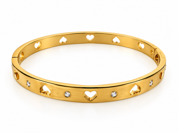 Heart- Shaped Bangle