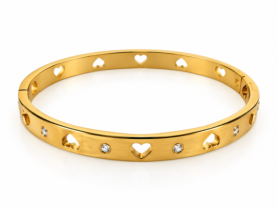 Heart- Shaped Bangle