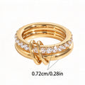 Double Ring With Stones
