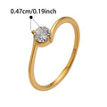 Single Stone Gold Ring