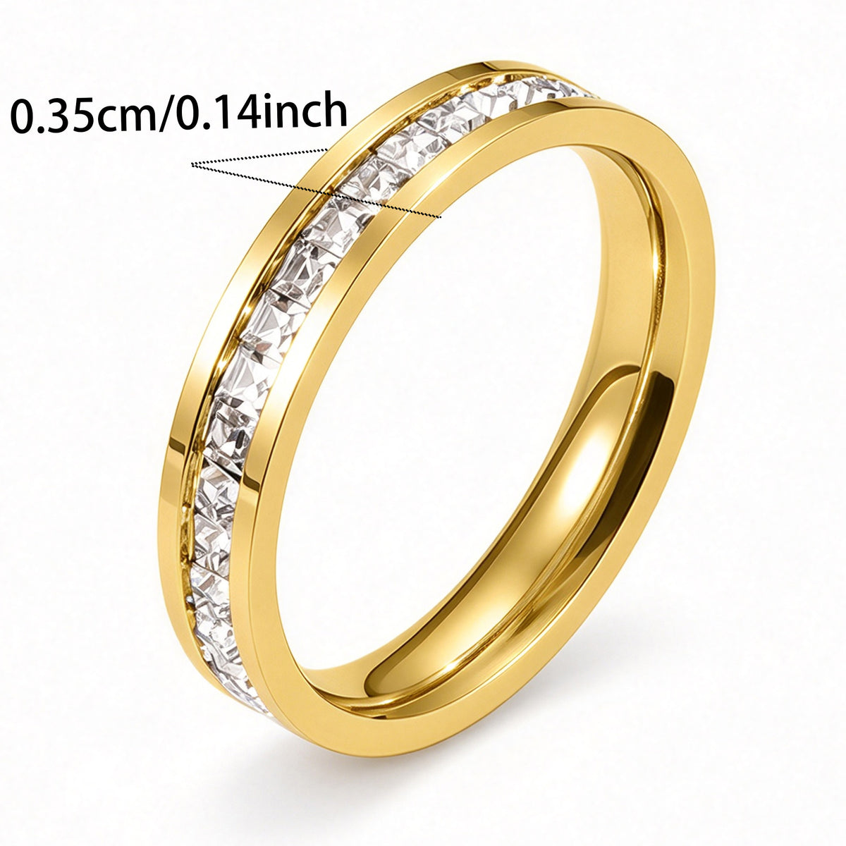 Crystal Gold Band