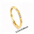 Thin Crystal Stacking Ring