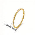 Thin Knot Stacking Ring