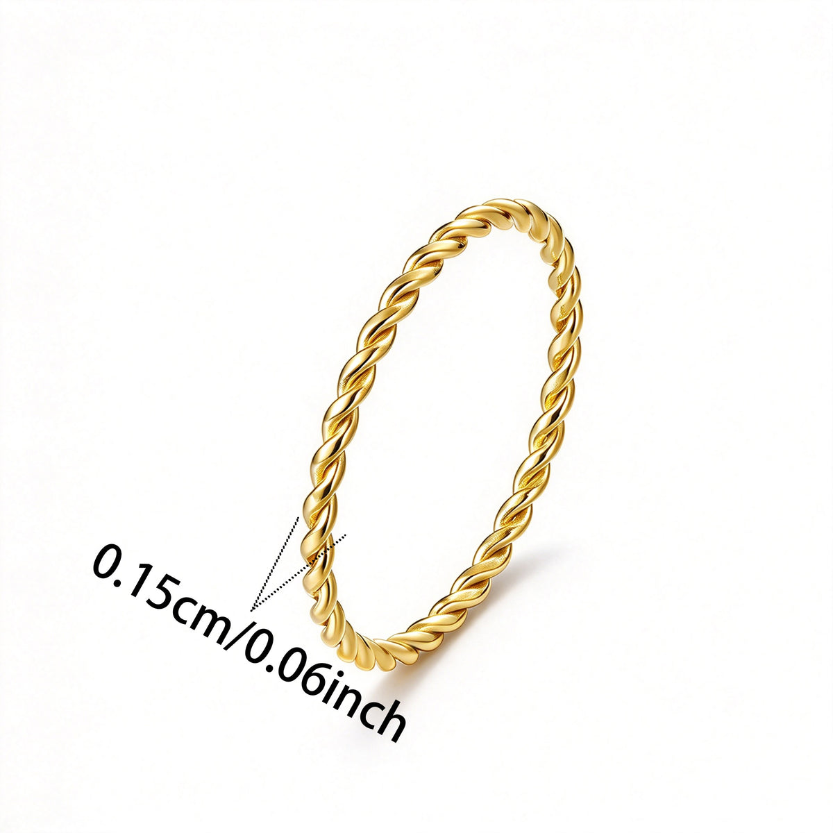 Thin Knot Stacking Ring